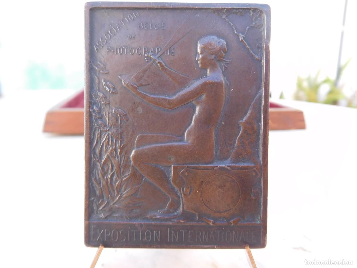 Medallas tem&aacute;ticas: Medalla de bronce. Association belge de photographie 1896. Fernand Dubois
