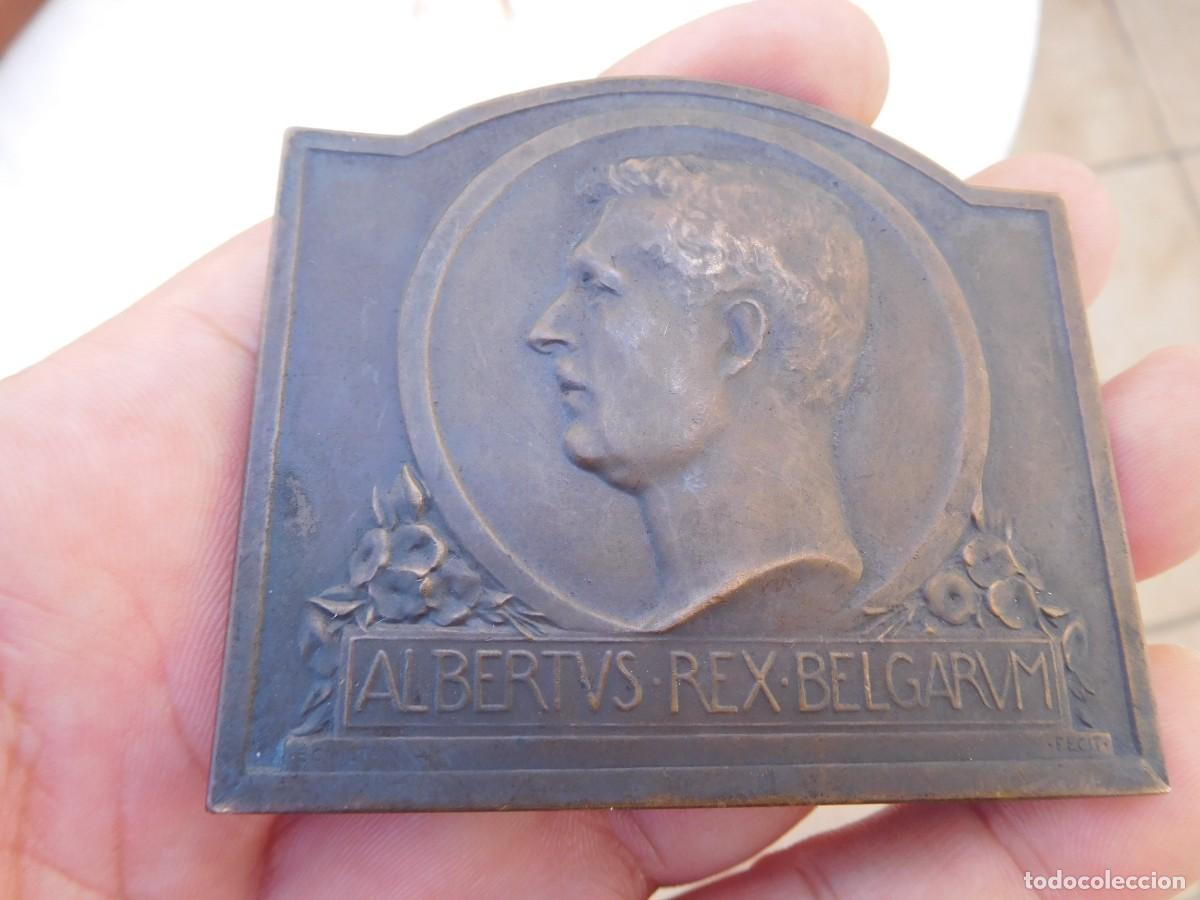 Medaglie tematiche: Medalla de bronce. Albertvs rex belgarvm. Bonnetain