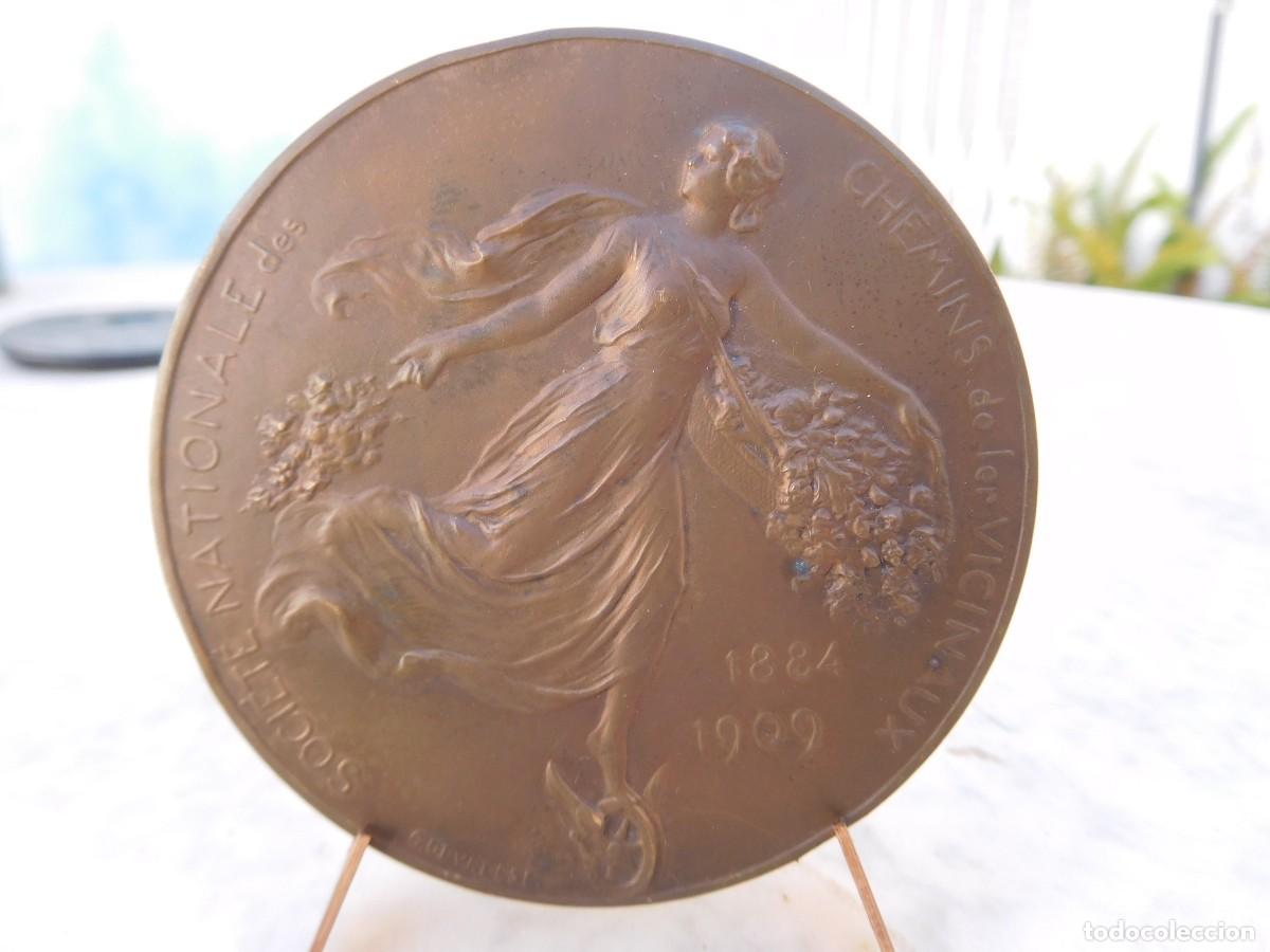 Medallas tem&aacute;ticas: Medalla de bronce. Soci&eacute;t&eacute; nationale des chemins de fer Vicinaux 1909. G. Devreese