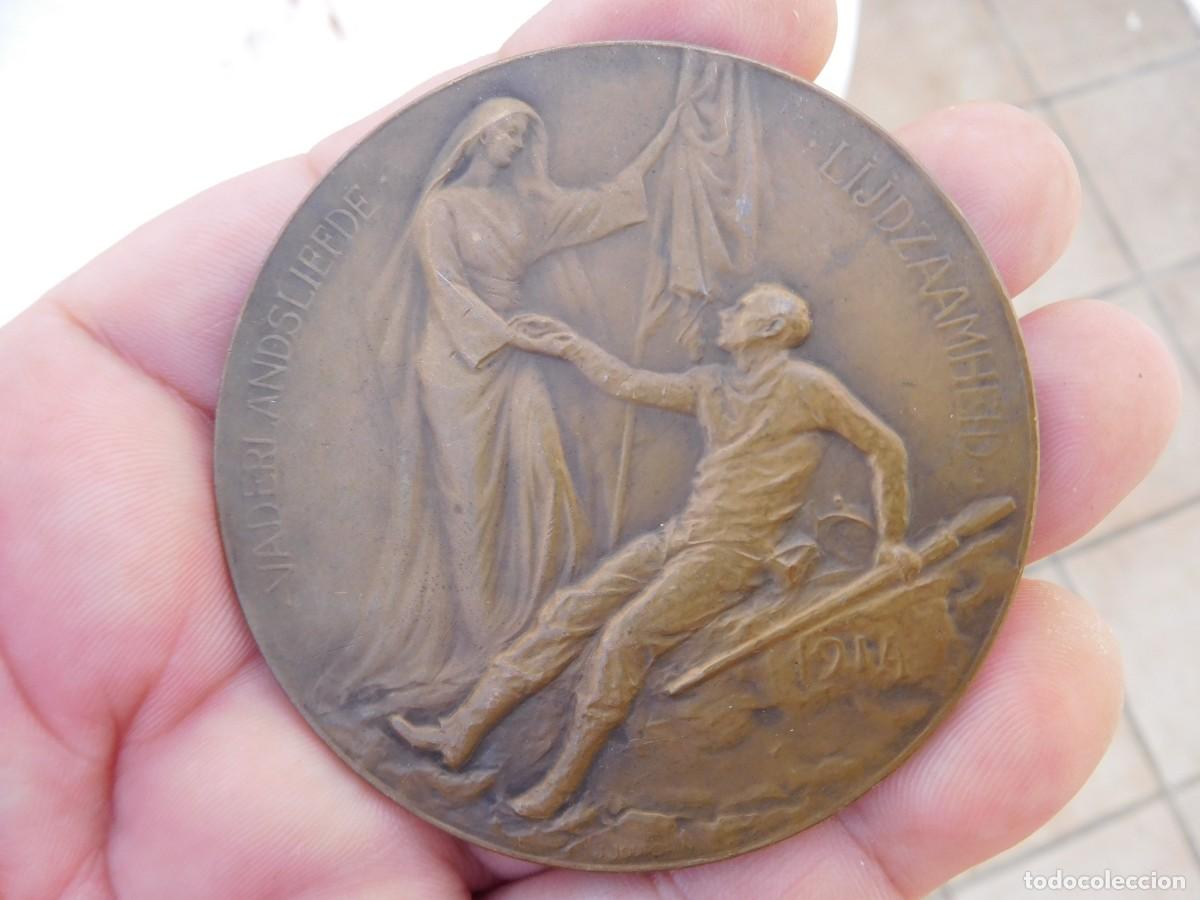 Medallas tem&aacute;ticas: Medalla de bronce. Patriotismo y paciencia 1914. J. Jourdain