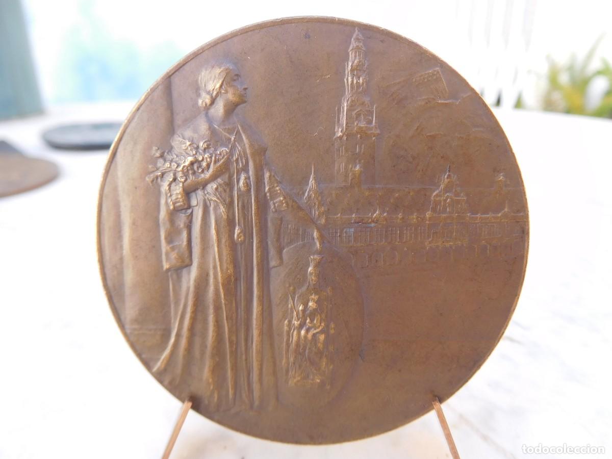 Medallas tem&aacute;ticas: Medalla de bronce. Ayuda de USA a B&eacute;lgica en la WW1. Alphonse Mauquoy