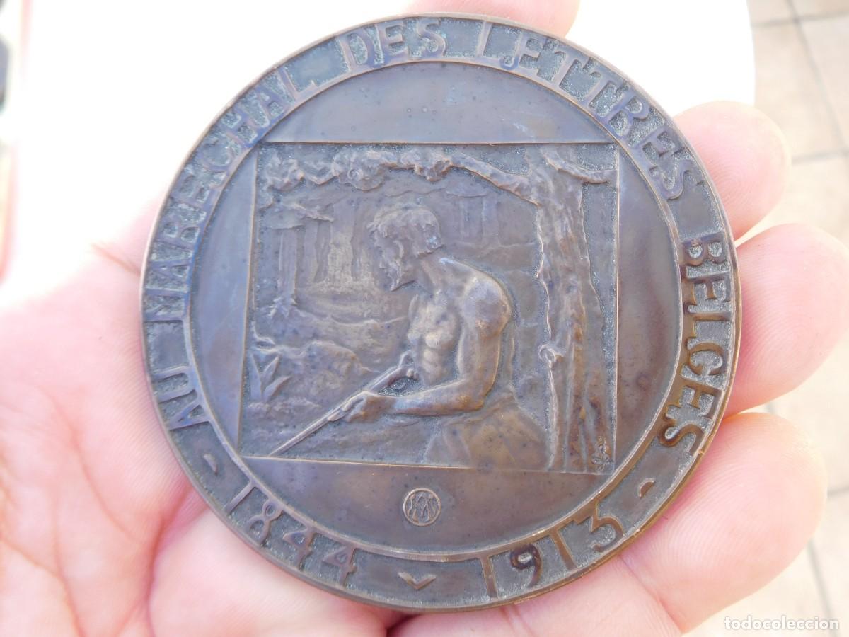 Medallas tem&aacute;ticas: Medalla de bronce. Au marechal des lettres belges Camille Lemonnier. Jenny Lorrain
