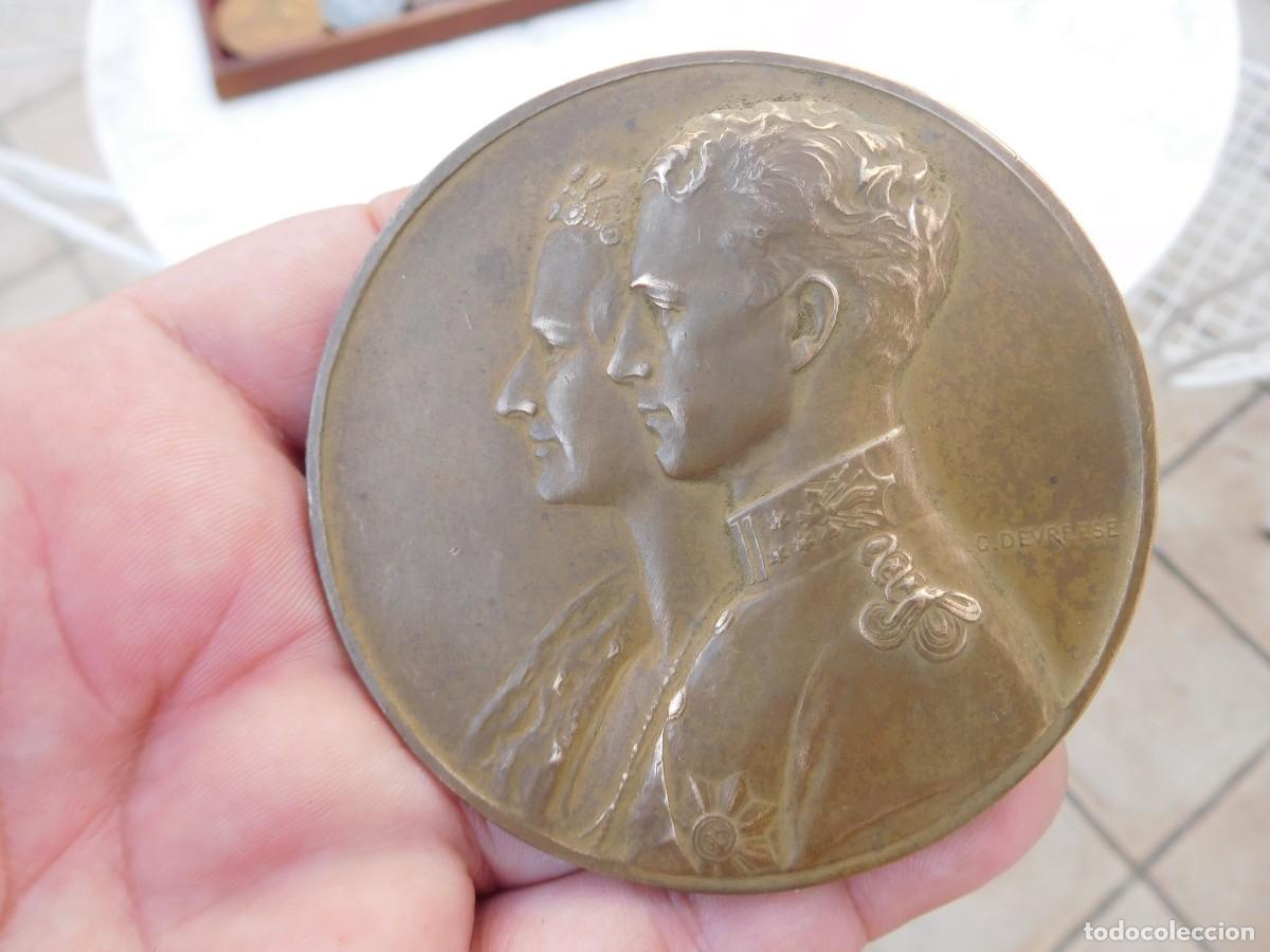 Medallas tem&aacute;ticas: Medalla de bronce. Reyes de B&eacute;lgica Bruselas 1935. G. Devreese
