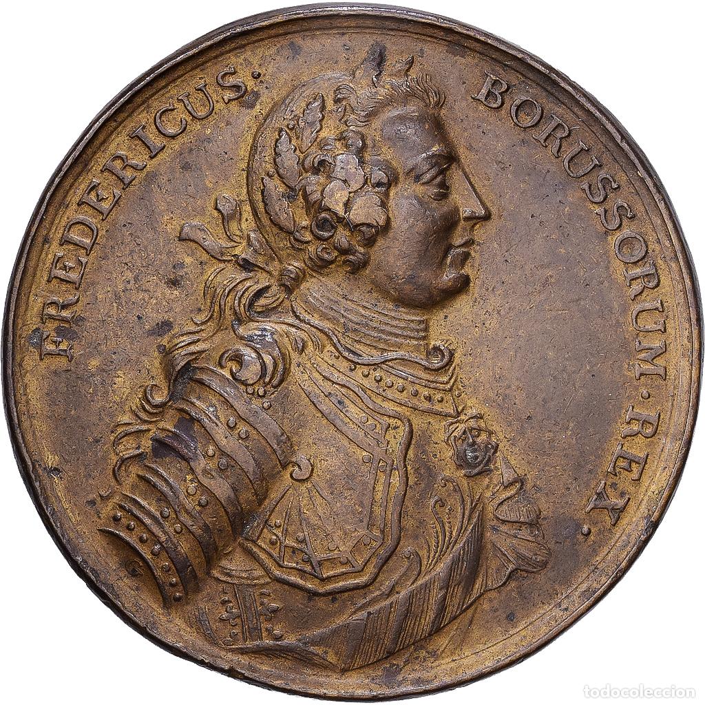 Medallas tem&aacute;ticas: [#1215290] Alemania, medalla, Prussia. Frederick II, The Battle of Rossbach, 1757, Bronce