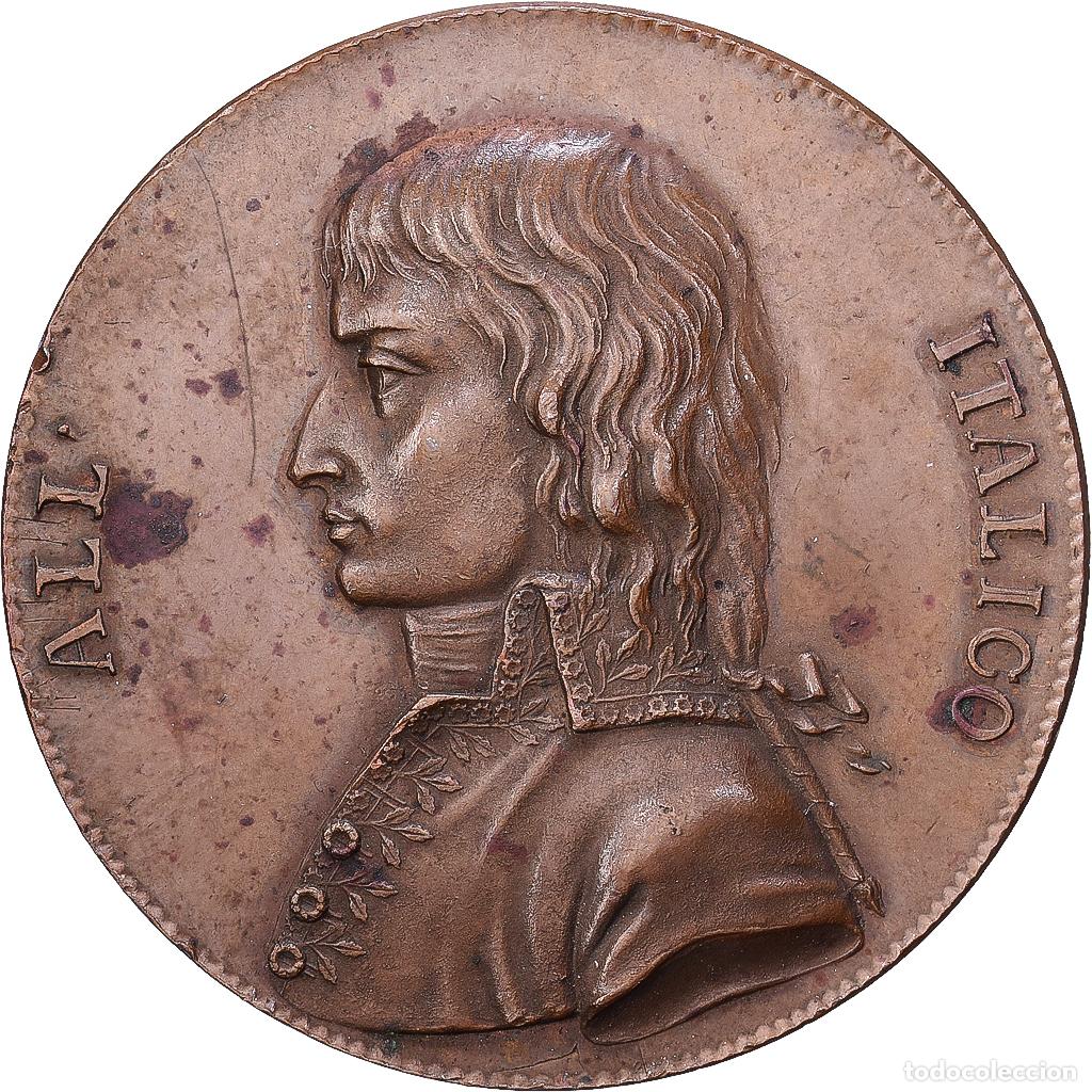 Medallas tem&aacute;ticas: [#1215609] Italia, medalla, Fondation de la R&eacute;publique Cisalpine, 1797, Bronce, Vassallo &