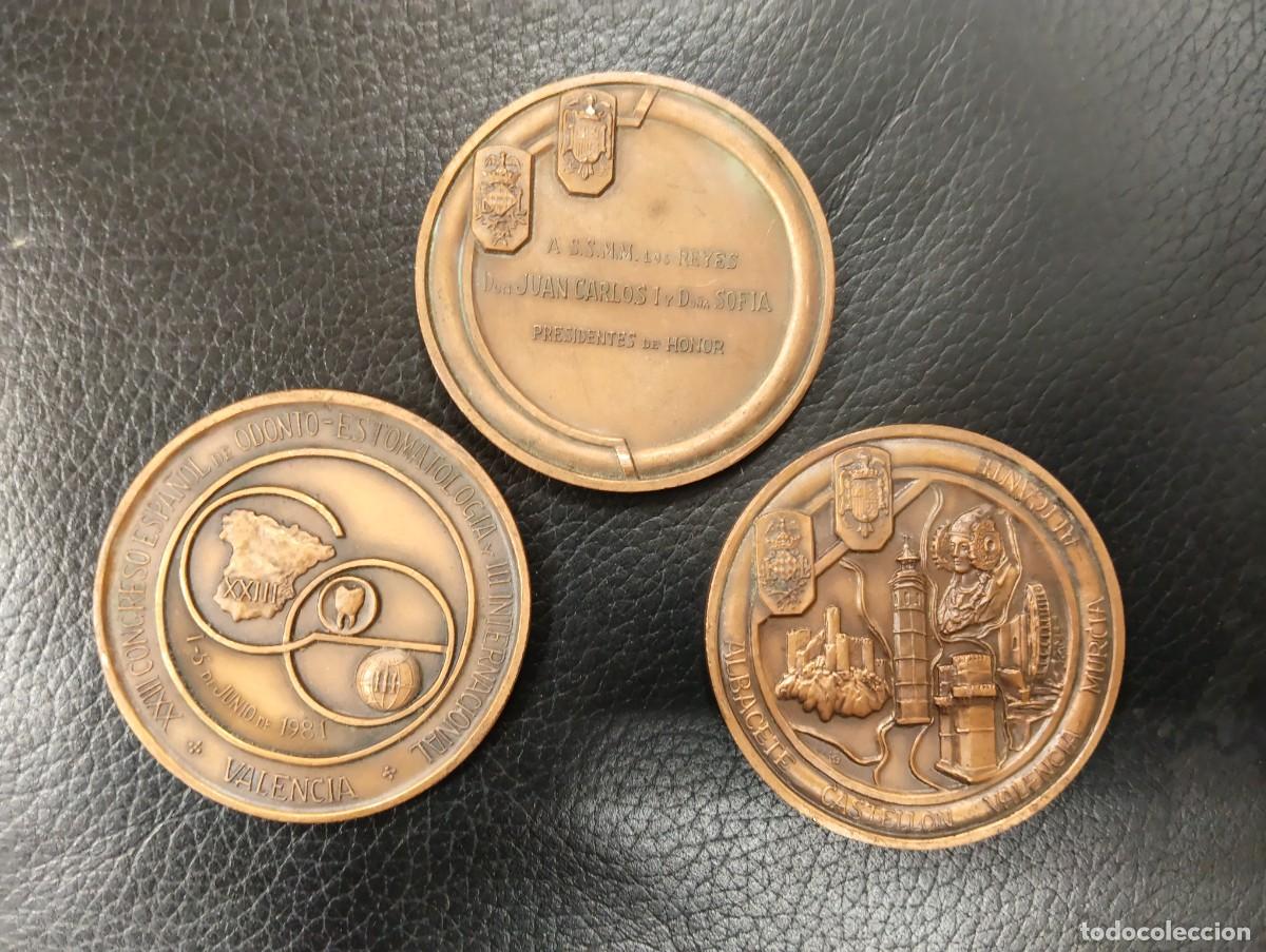 Medallas tem&aacute;ticas: 3 MEDALLAS BRONCE - XXIII CONGRESO ESPA&Ntilde;OL ODONTO-ESTOMATOLOGIA Y III INTERNACIONAL - VALENCIA 1981