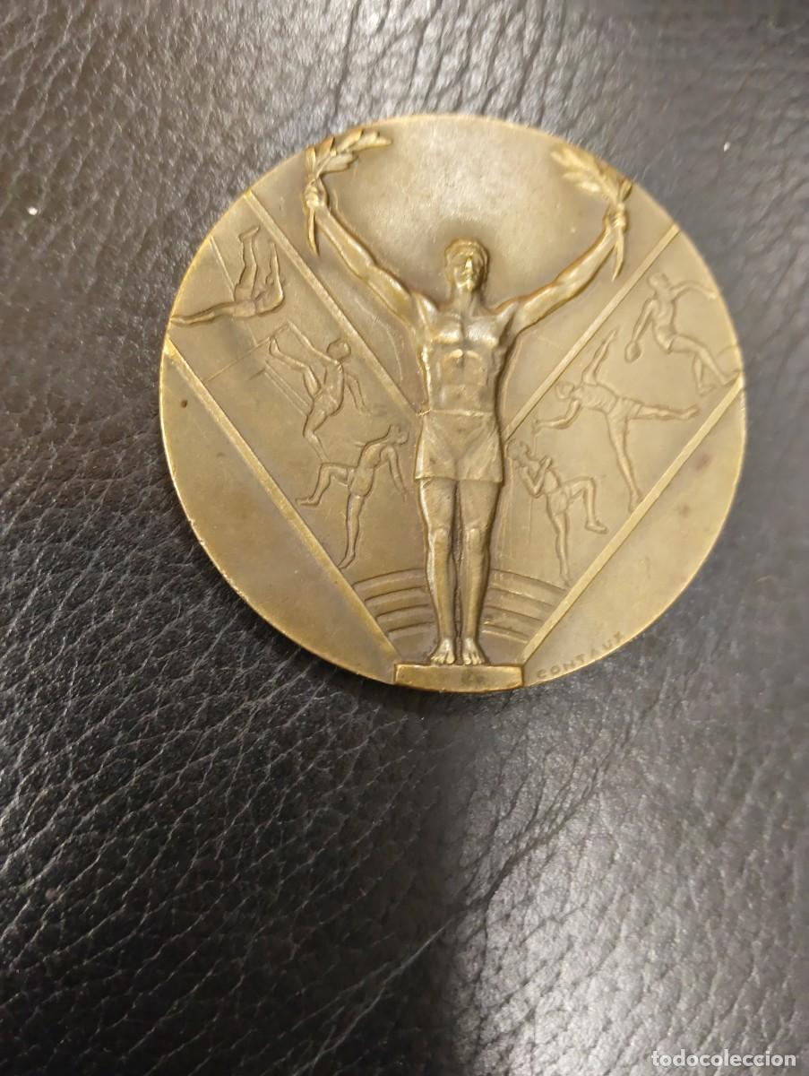 Medallas tem&aacute;ticas: MEDALLA DE MANO EN BRONCE - CONSEJO MUNICIPAL DE DEPORTES DE ZAVENTEM - 1972 ATLETISMO - G. CONTAUX