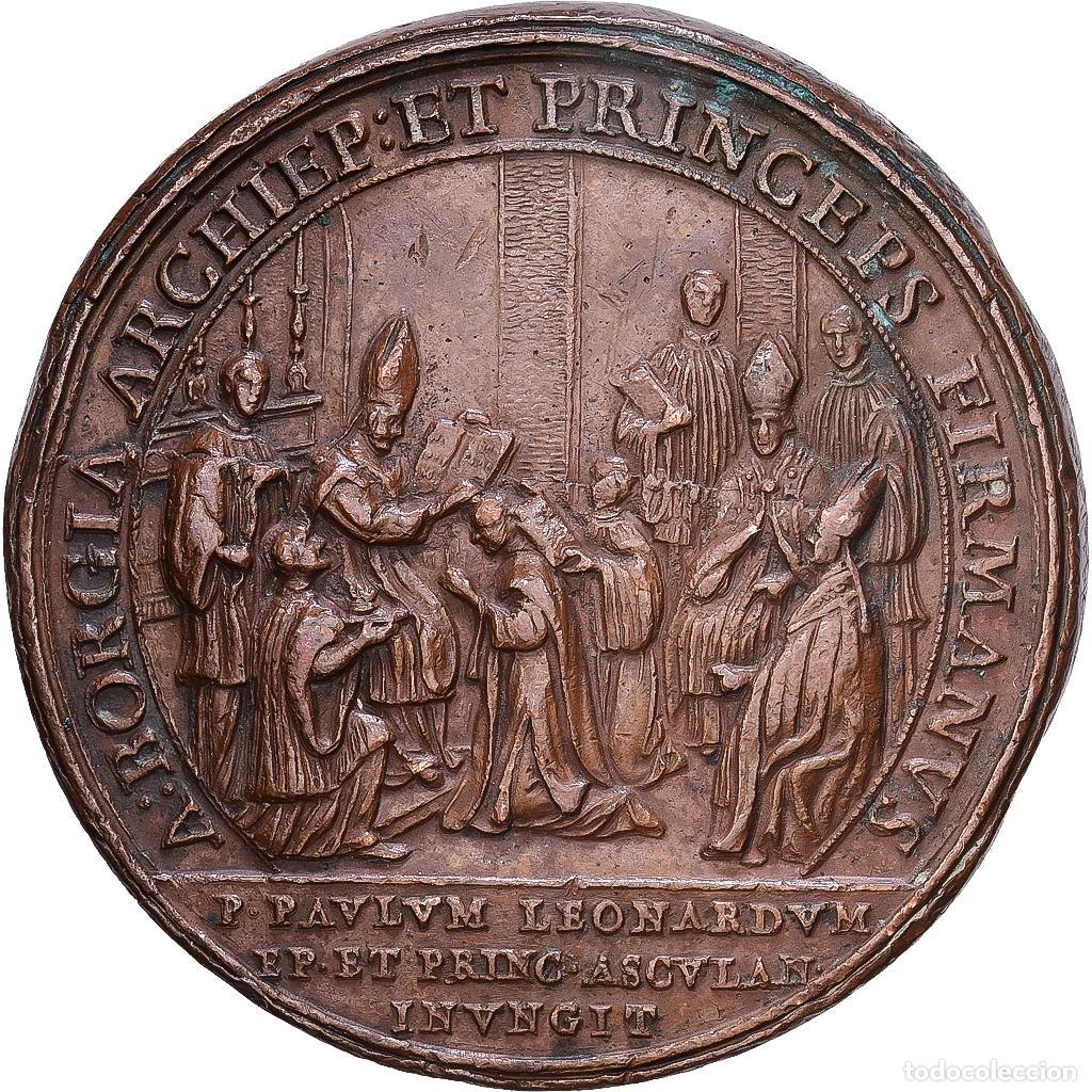 Medallas tem&aacute;ticas: [#1215293] CIUDAD DEL VATICANO, medalla, Benoit XIV, Consacrazione di Paolo Leonardi a
