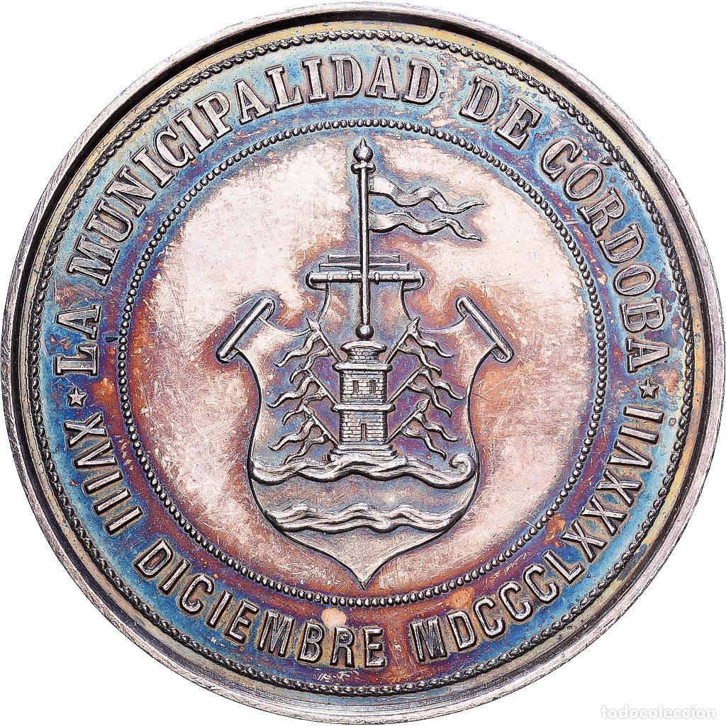 Medallas tem&aacute;ticas: [#1215592] Argentina, medalla, C&oacute;rdoba, Al Brigadier Gral Jose Mar&iacute;a Paz, 1887, Plata