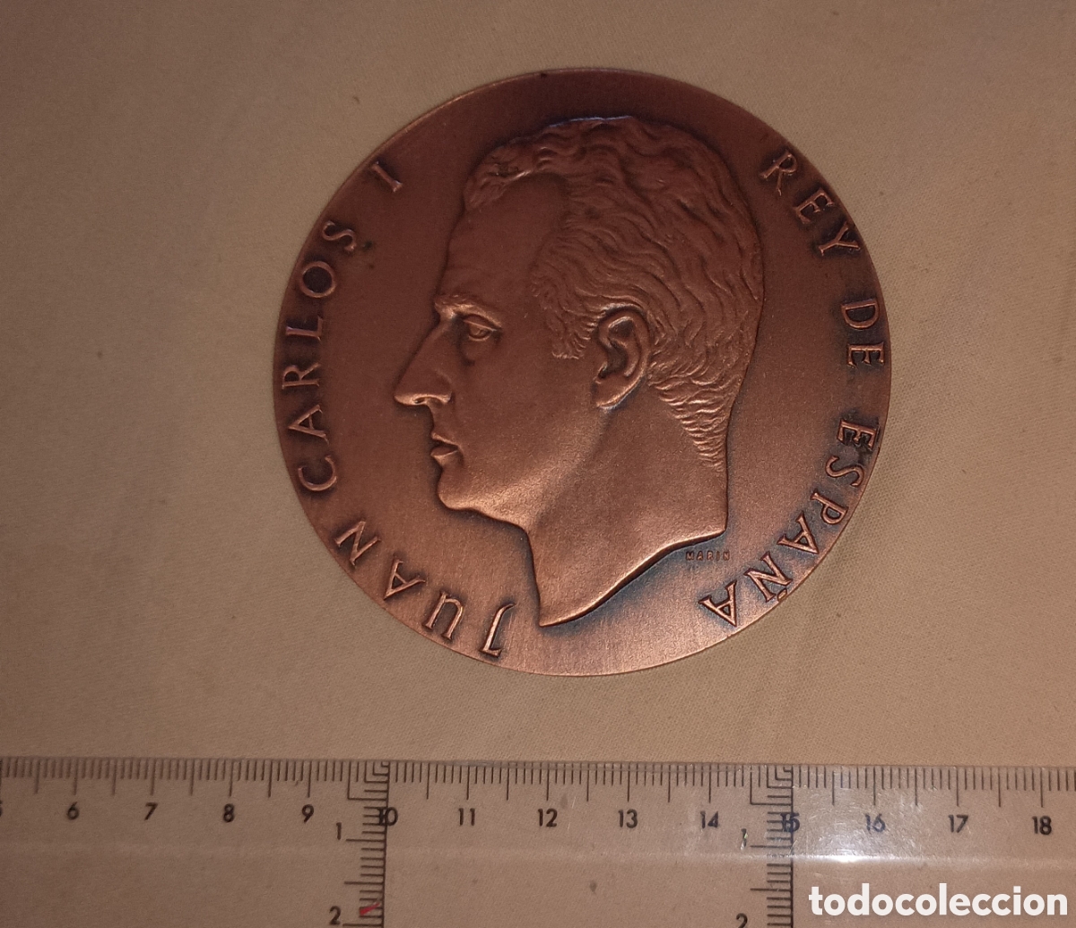 Medallas tem&aacute;ticas: ESPA&Ntilde;A - REY JUAN CARLOS I - 22 NOVIEMBRE 1975 - MEDALLA ORIGINAL DE COBRE