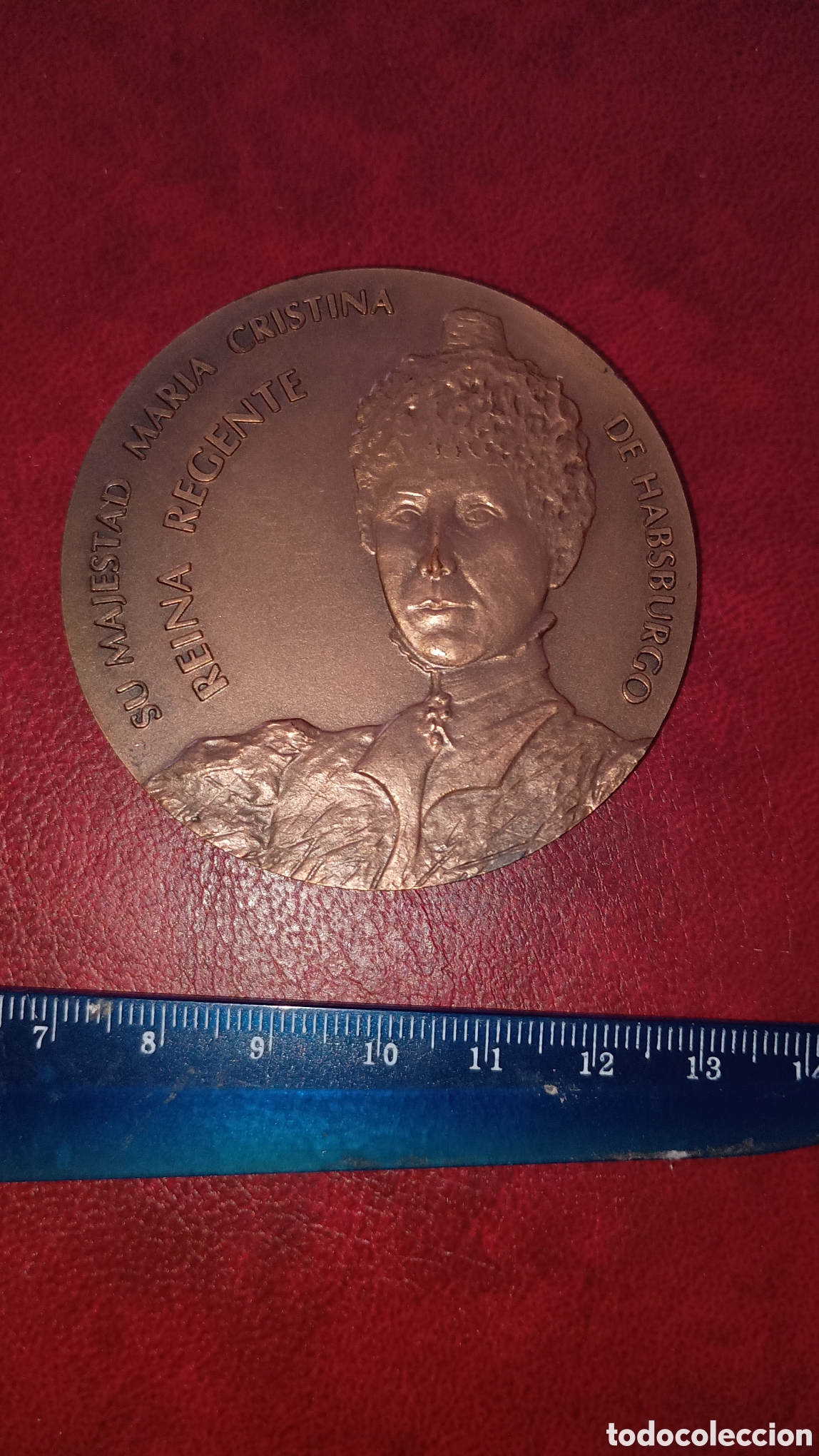 Medallas tem&aacute;ticas: ESPA&Ntilde;A 1993 - CENTENARIO DE LA FNMT - REINA MAR&Iacute;A CRISTINA - MEDALLA ORIGINAL DE BRONCE