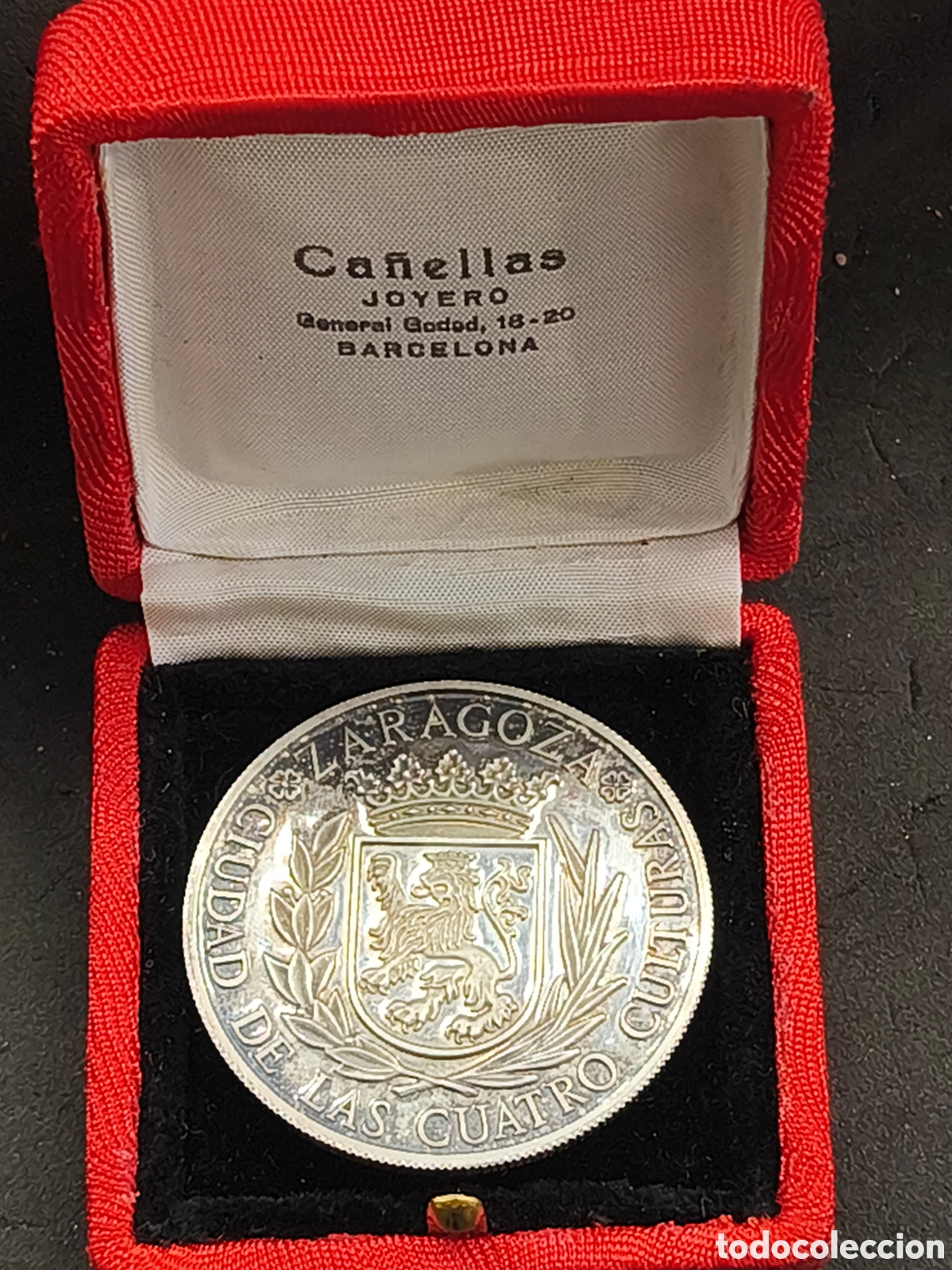 Medallas tem&aacute;ticas: MEDALLA DE PLATA PURA- ZARAGOZA CIUDAD DE LAS 4 CULTURAS.