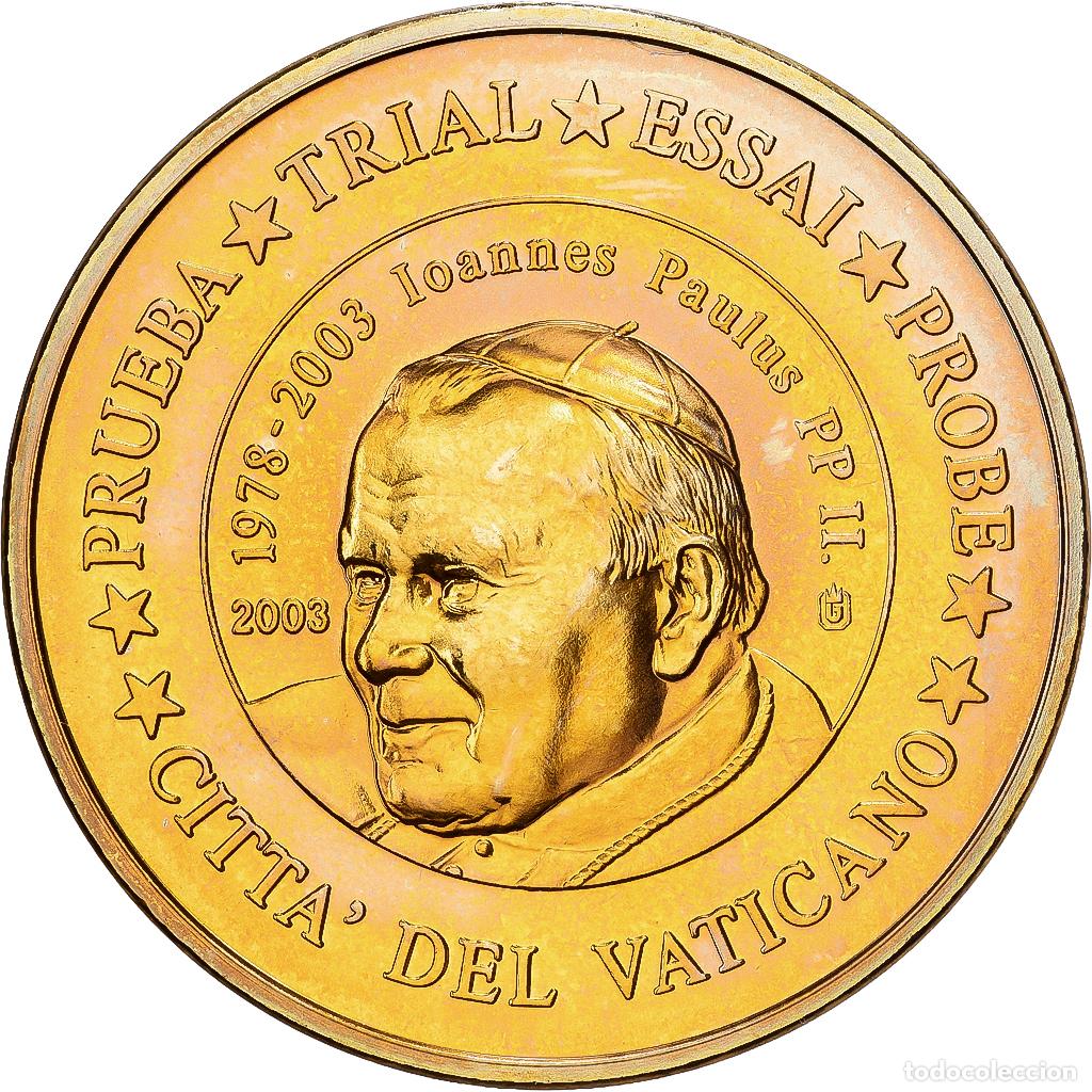 Medallas tem&aacute;ticas: [#1215327] CIUDAD DEL VATICANO, medalla, 50 C, Essai-Trial Jean Paul II, 2003, Cobre -