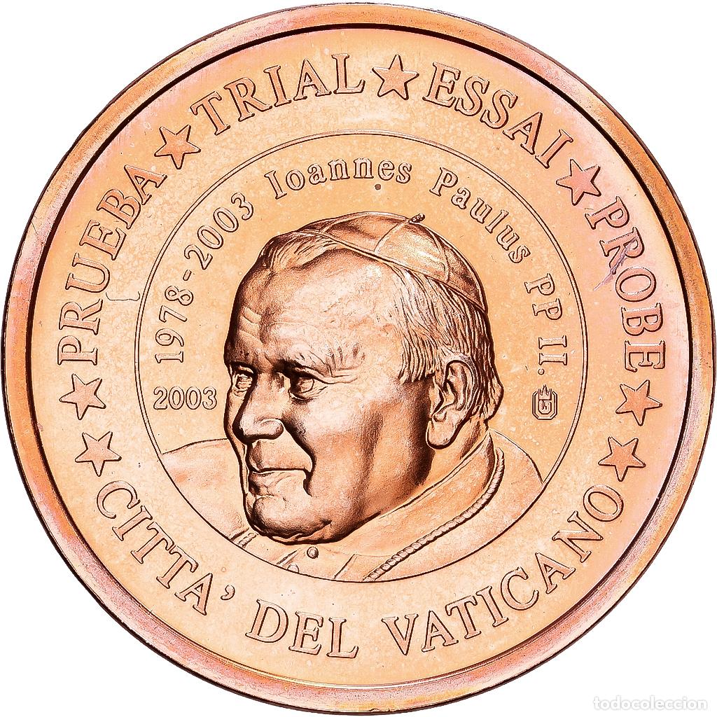 Medallas tem&aacute;ticas: [#1215332] CIUDAD DEL VATICANO, medalla, 2 C, Essai-Trial Jean Paul II, 2003, Cobre, FDC