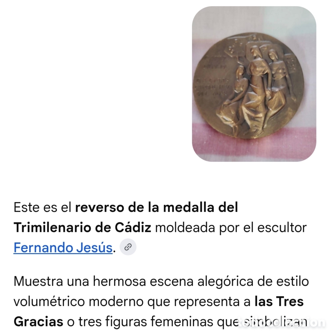 Medallas tem&aacute;ticas: Moneda trimilenario de C&aacute;diz. - Foto 6