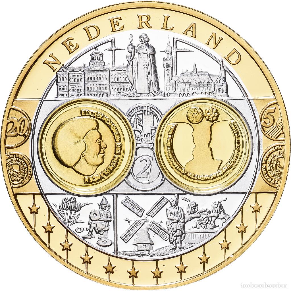 Medallas tem&aacute;ticas: [#1216428] Pa&iacute;ses Bajos, medalla, Europa, Plata, FDC