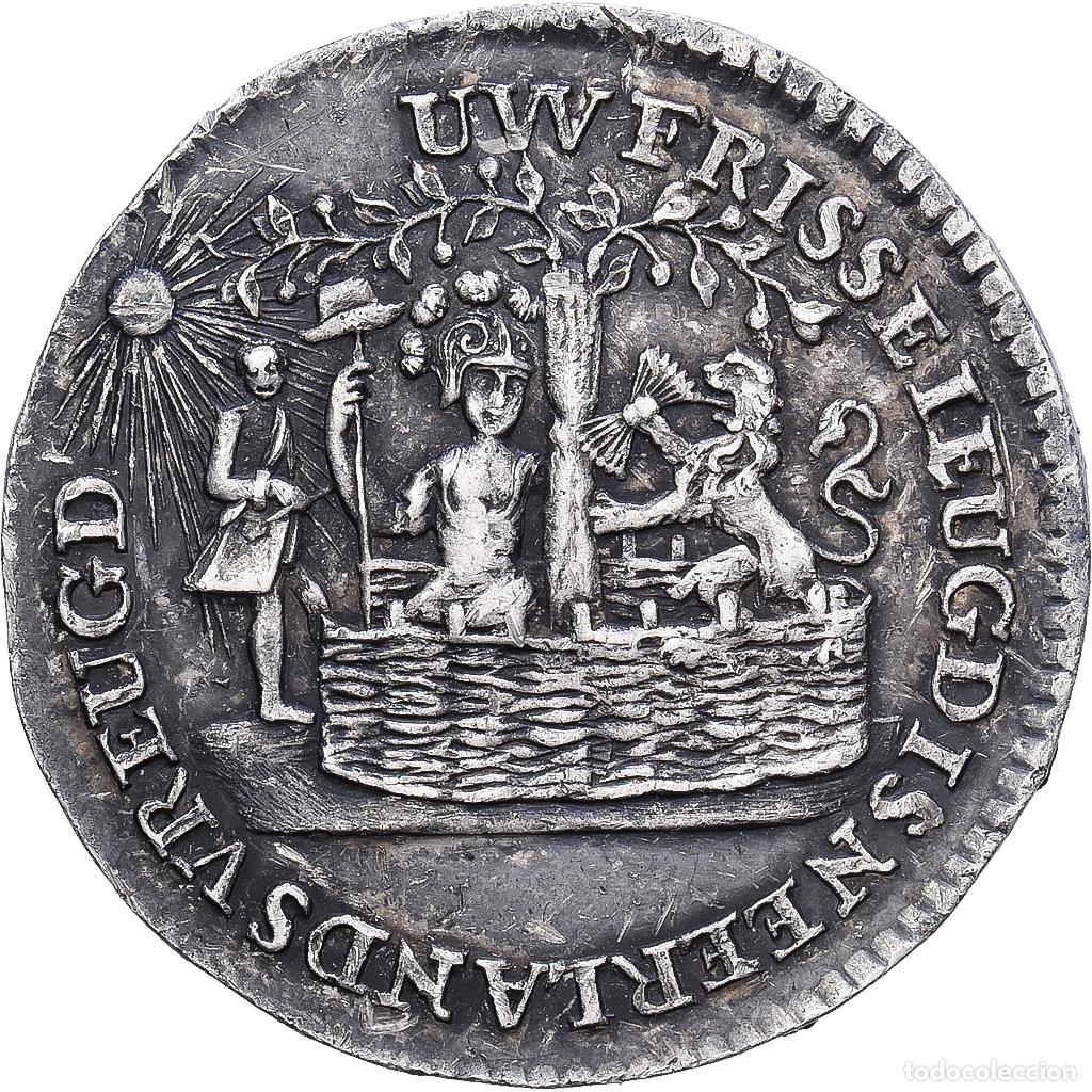 Medallas tem&aacute;ticas: [#1216464] Pa&iacute;ses Bajos, zeton, Penning 'Inhuldiging Willem V als erfstadhouder', 1766