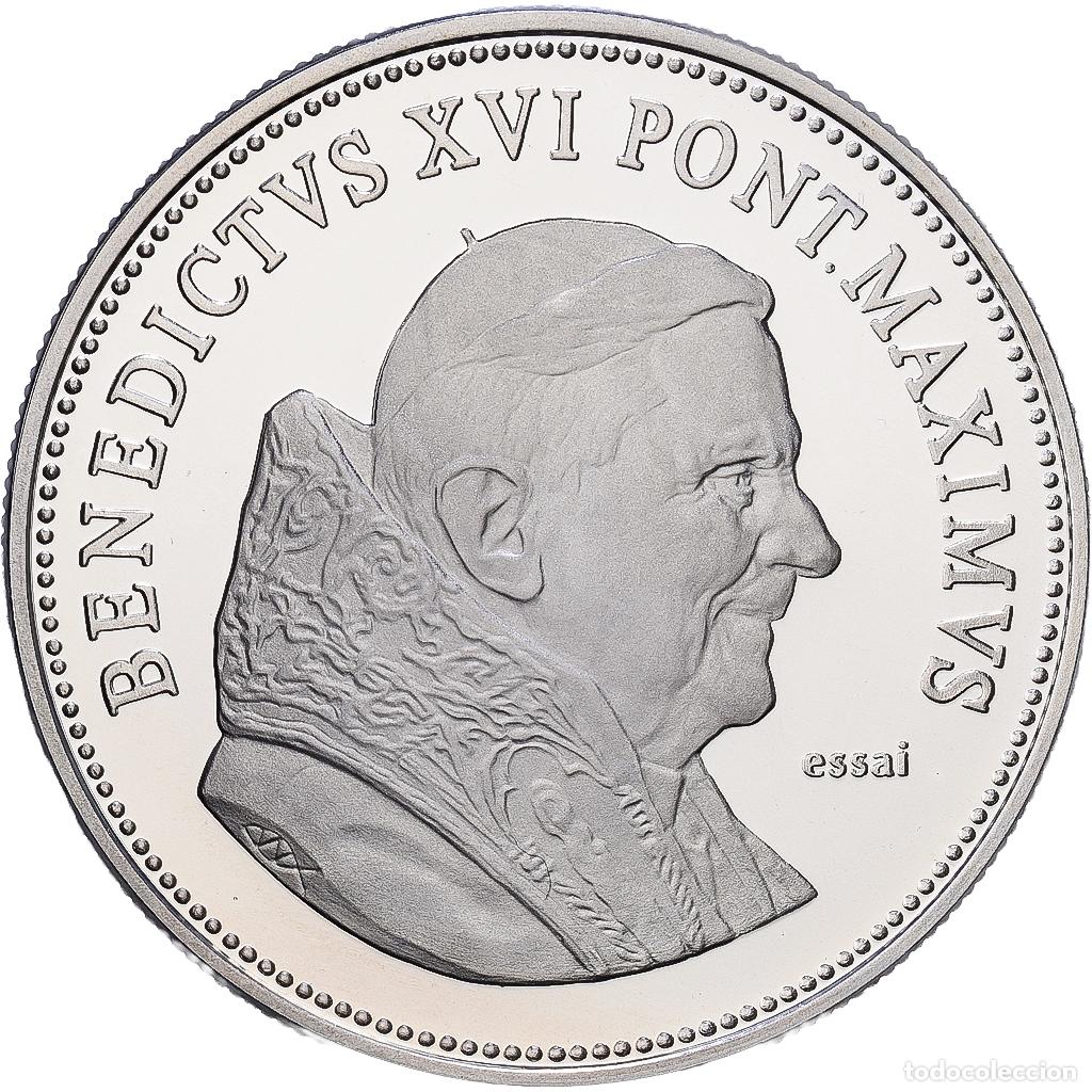 Medallas tem&aacute;ticas: [#1216513] CIUDAD DEL VATICANO, medalla, Le Pape Benoit XVI, 2005, Plata, Prueba, FDC
