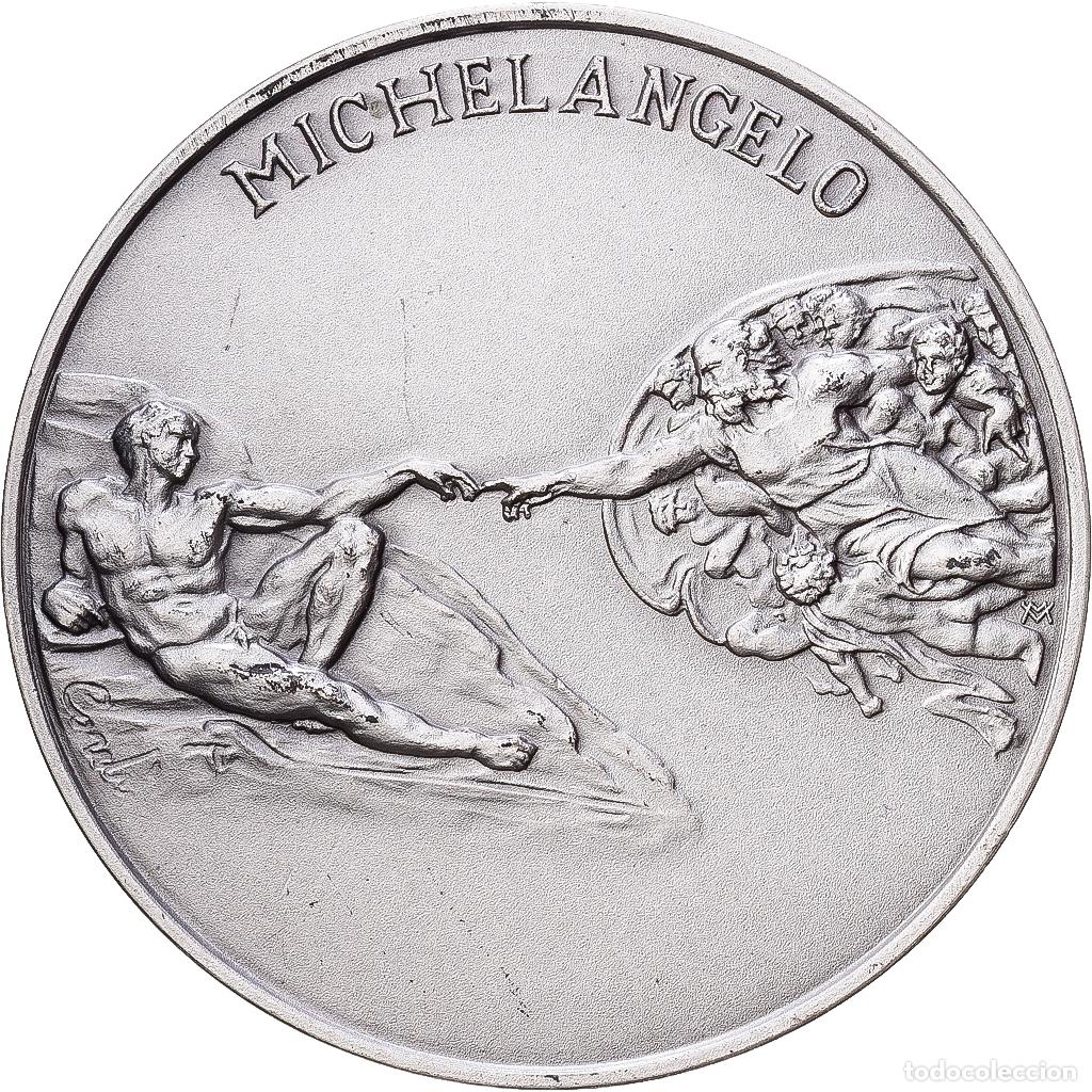 Medallas tem&aacute;ticas: [#1216670] CIUDAD DEL VATICANO, medalla, Michelangelo, Musei Vaticani I, 1992, Plata, SC