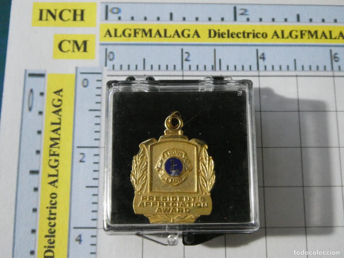 Medallas tem&aacute;ticas: MEDALLA MEDALLITA DEL CLUB DE LEONES. LIONS INTERNATIONAL. TREASURER TESORERO