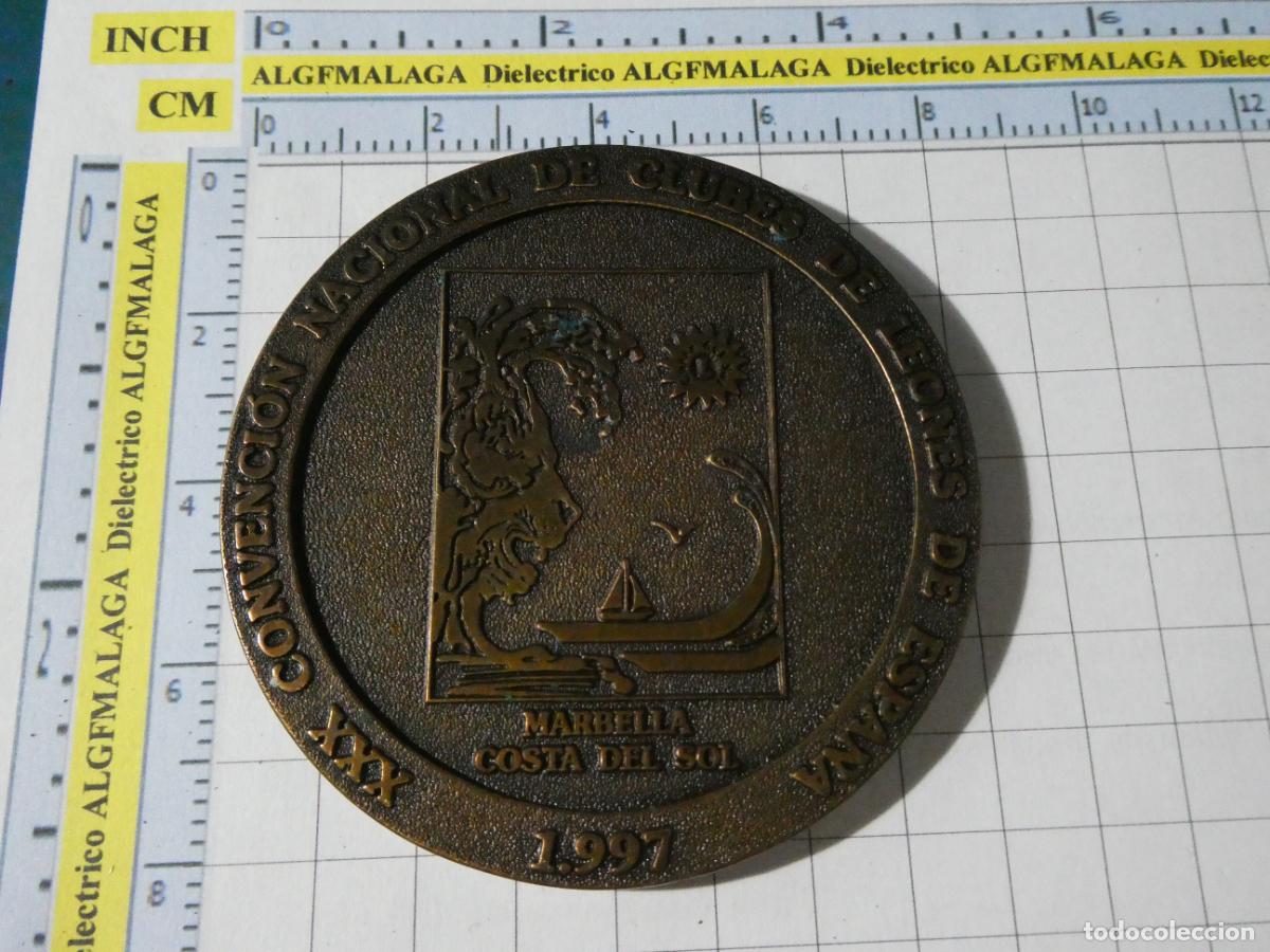 Medallas tem&aacute;ticas: MEDALLA MEDALL&Oacute;N DEL CLUB DE LEONES. LIONS INTERNATIONAL. XXX CONVENCI&Oacute;N MARBELLA 1997 140GR