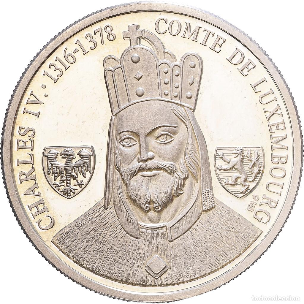 Medallas tem&aacute;ticas: [#1216286] Luxemburgo, medalla, Plata, Charles IV, Comte du Luxembourg, SC