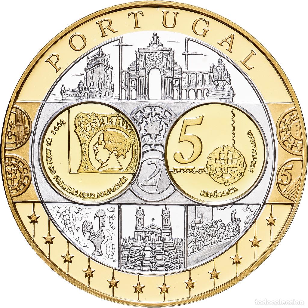 Medallas tem&aacute;ticas: [#1216438] Portugal, medalla, Europa, Plata, FDC