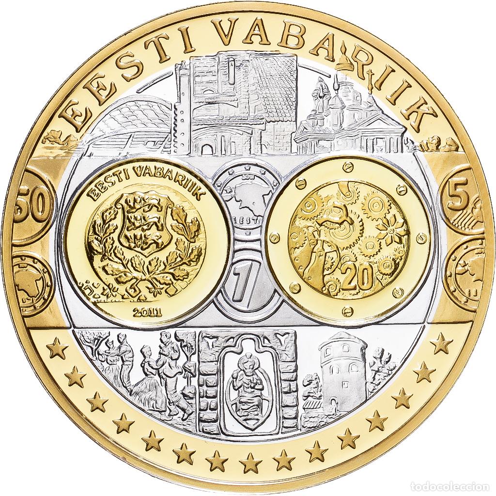Medallas tem&aacute;ticas: [#1216449] Estonia, medalla, Europa, Plata, FDC