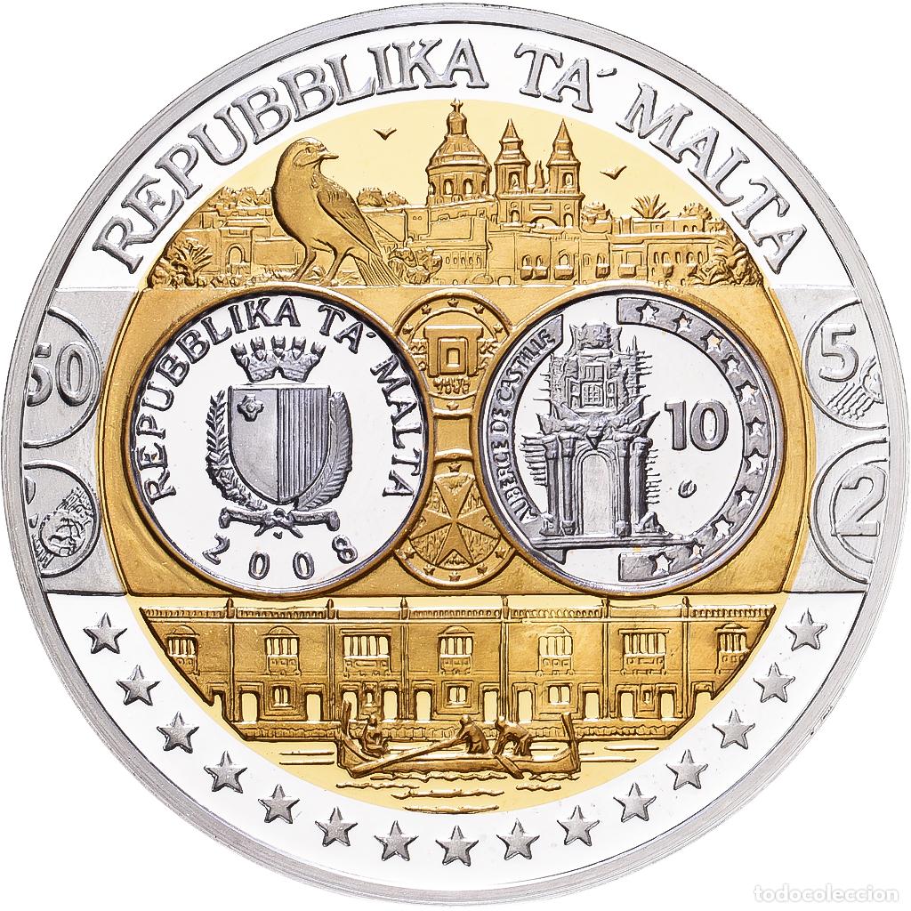 Medallas tem&aacute;ticas: [#1216443] Malta, medalla, Europa, Plata, FDC