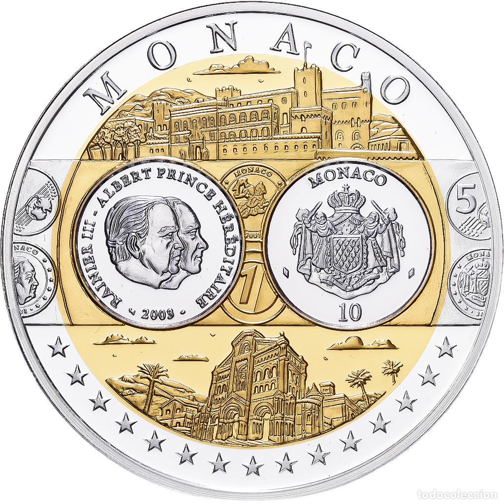 Medallas tem&aacute;ticas: [#1216493] M&oacute;naco, medalla, Europa, Plata, FDC