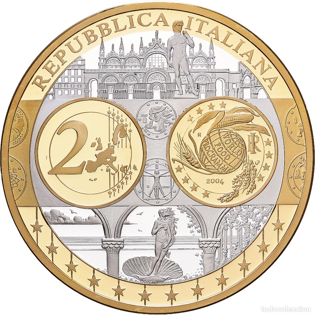 Medallas tem&aacute;ticas: [#1216435] Italia, medalla, Europa, Plata, FDC
