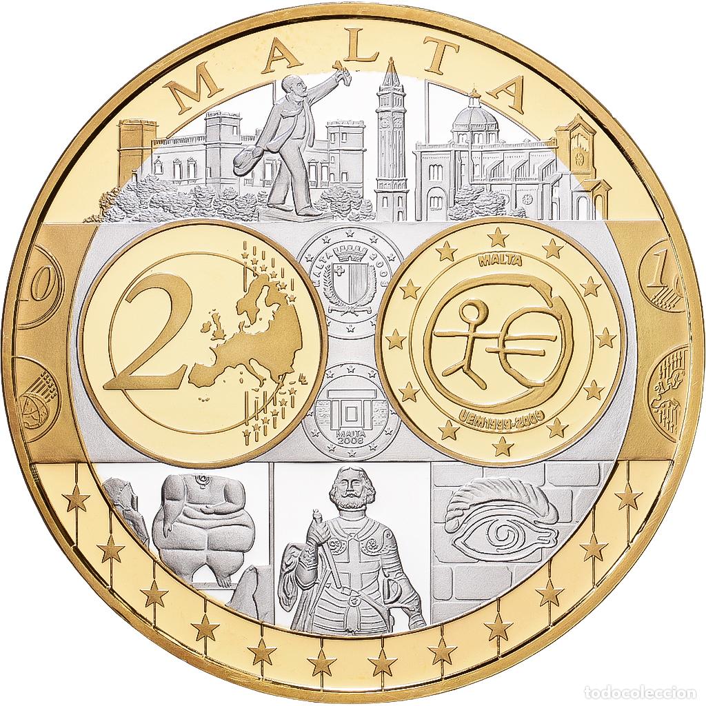 Medallas tem&aacute;ticas: [#1216444] Malta, medalla, Europa, Plata, FDC