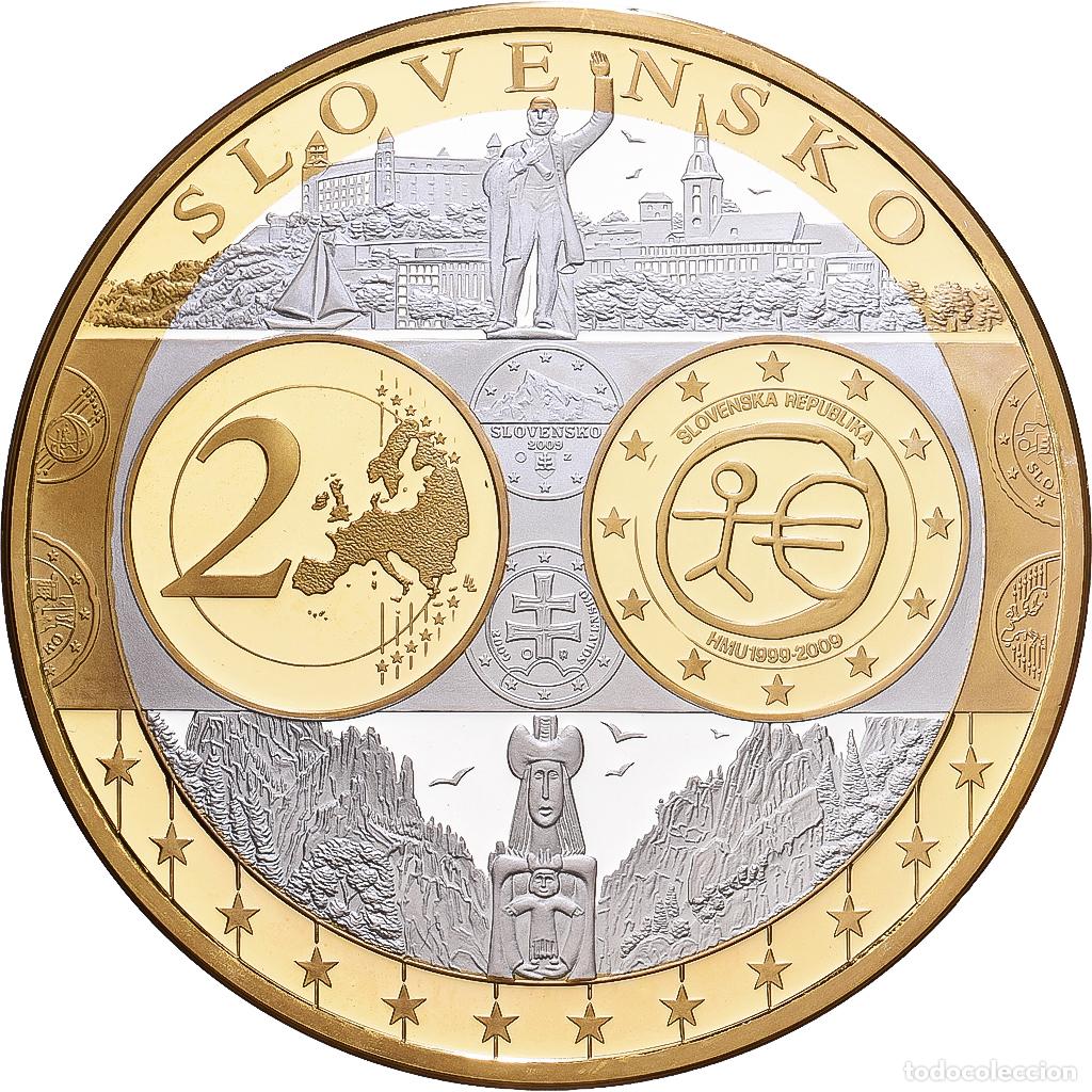 Medallas tem&aacute;ticas: [#1216446] Eslovaquia, medalla, Europa, Plata, FDC
