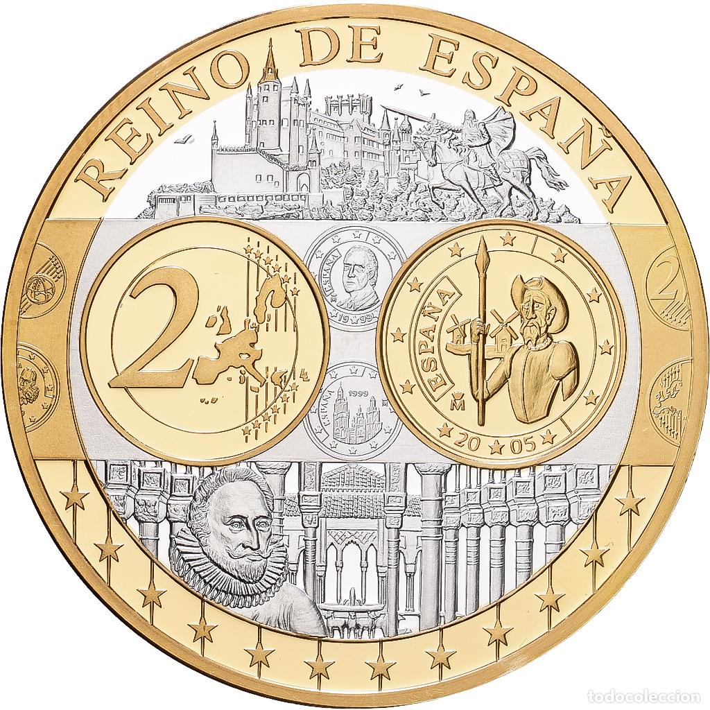 Medallas tem&aacute;ticas: [#1216441] Espa&ntilde;a, medalla, Europa, Plata, FDC
