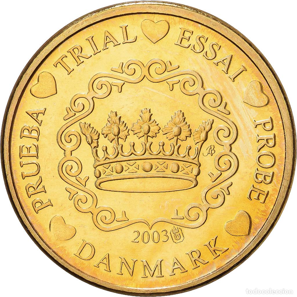 Medallas tem&aacute;ticas: [#1216177] Dinamarca, medalla, 10 C, Essai-Trial, 2003, Cobre - n&iacute;quel dorado, SC