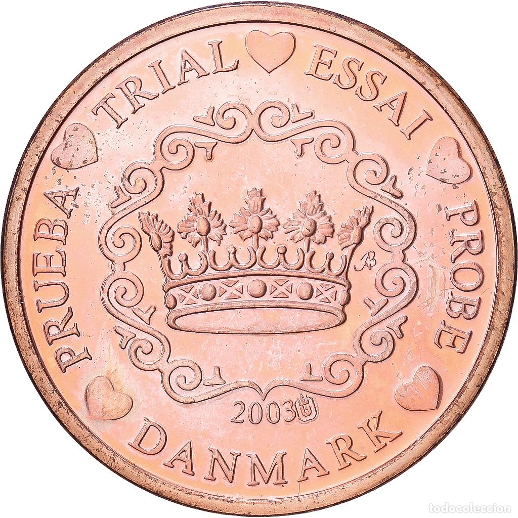 Medallas tem&aacute;ticas: [#1216178] Dinamarca, medalla, 5 C, Essai-Trial, 2003, Cobre, SC