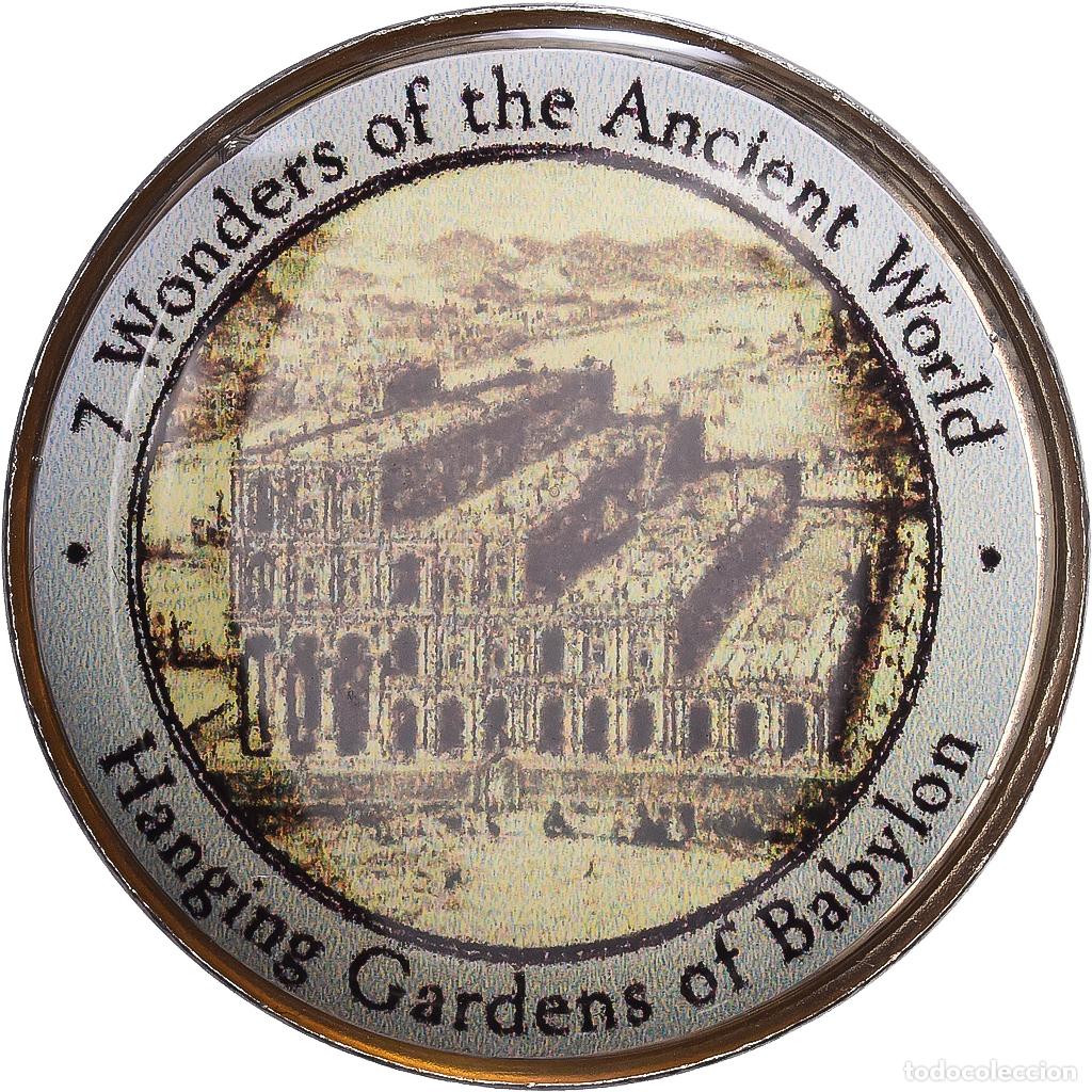 Medallas tem&aacute;ticas: [#1216307] Grecia, zeton, Gardens of Babylon, 2000, Cobre - n&iacute;quel, FDC