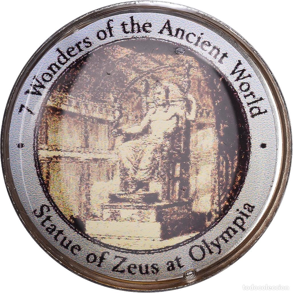 Medallas tem&aacute;ticas: [#1216306] Grecia, zeton, Statue of Zeus, 2000, Cobre - n&iacute;quel, FDC