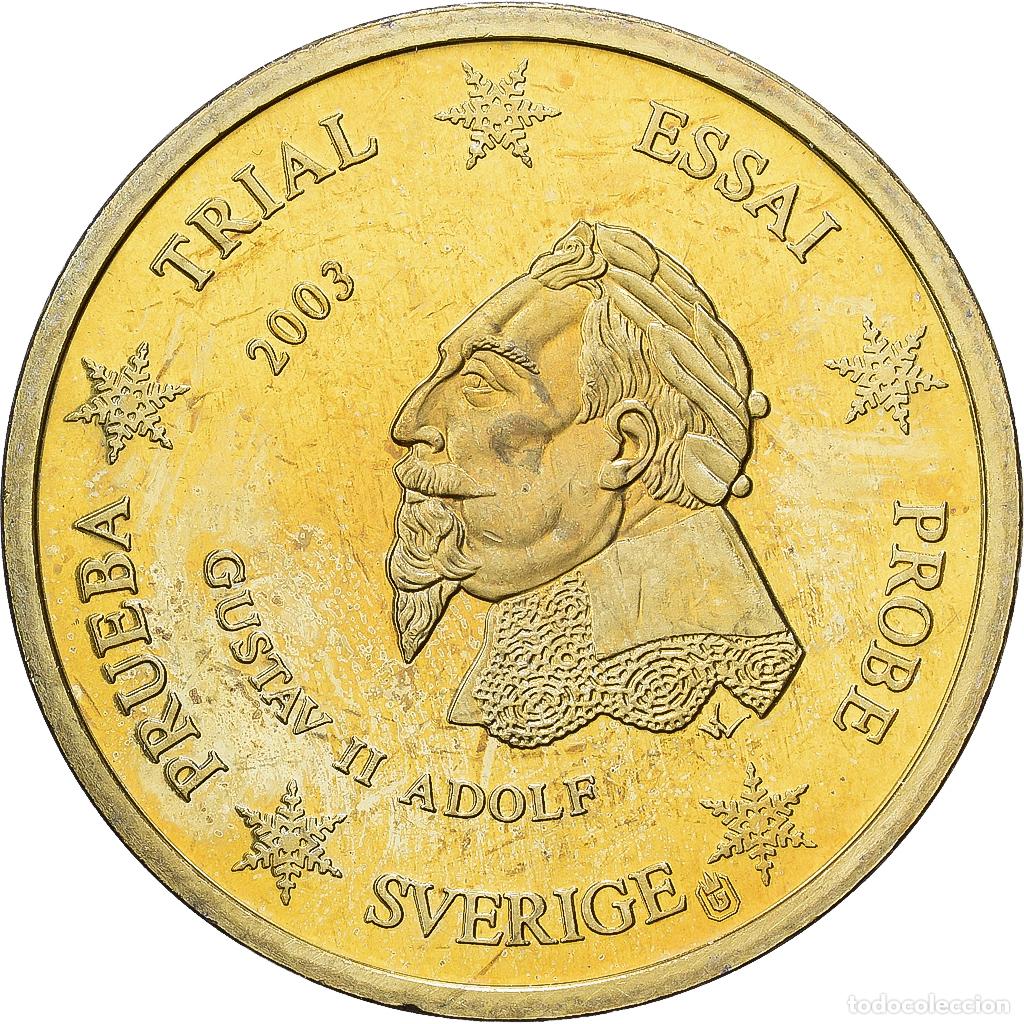 Medallas tem&aacute;ticas: [#1216359] Suecia, medalla, 20 C, Essai-Trial, 2003, Cobre - n&iacute;quel dorado, Gustav II, EBC