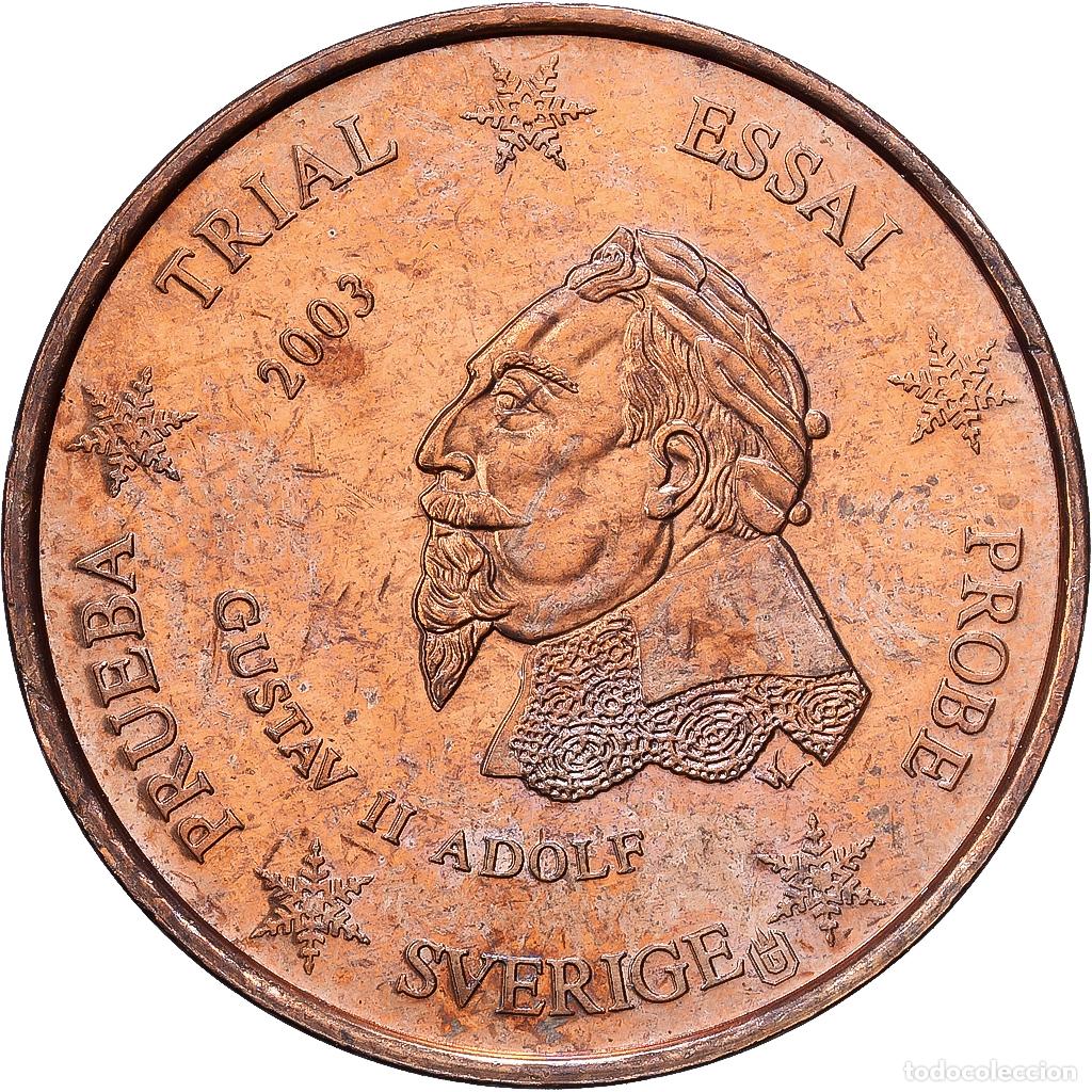Medallas tem&aacute;ticas: [#1216362] Suecia, medalla, 2 C, Essai Trial, 2003, Cobre, Gustav II, EBC