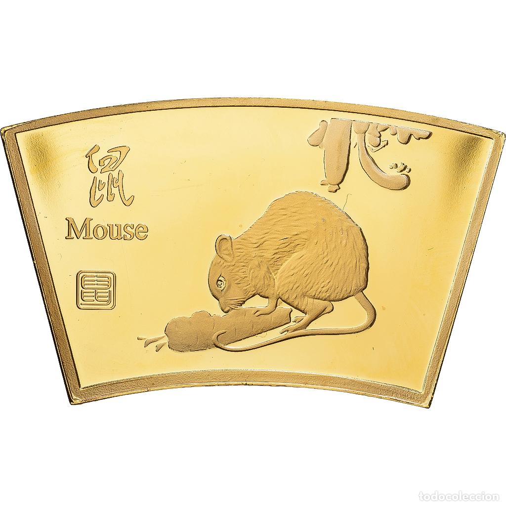 Medallas tem&aacute;ticas: [#1216608] China, medalla, Ann&eacute;e du Rat, Copper Gilt, FDC