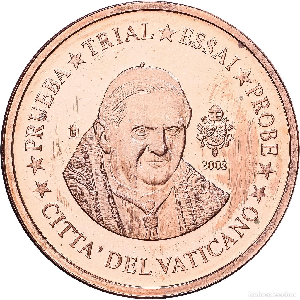 Medallas tem&aacute;ticas: [#1216786] Vaticano, Medal, 2 C, Essai-Trial Benoit XVI, 2008, SC, Cobre