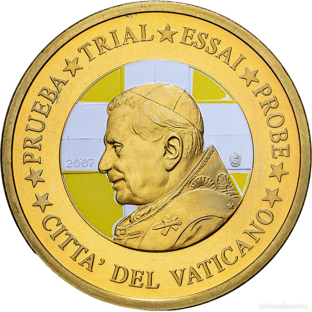Medallas tem&aacute;ticas: [#1216791] CIUDAD DEL VATICANO, 50 Euro Cent, 50 C, Essai-Trial Benoit XVI, 2007
