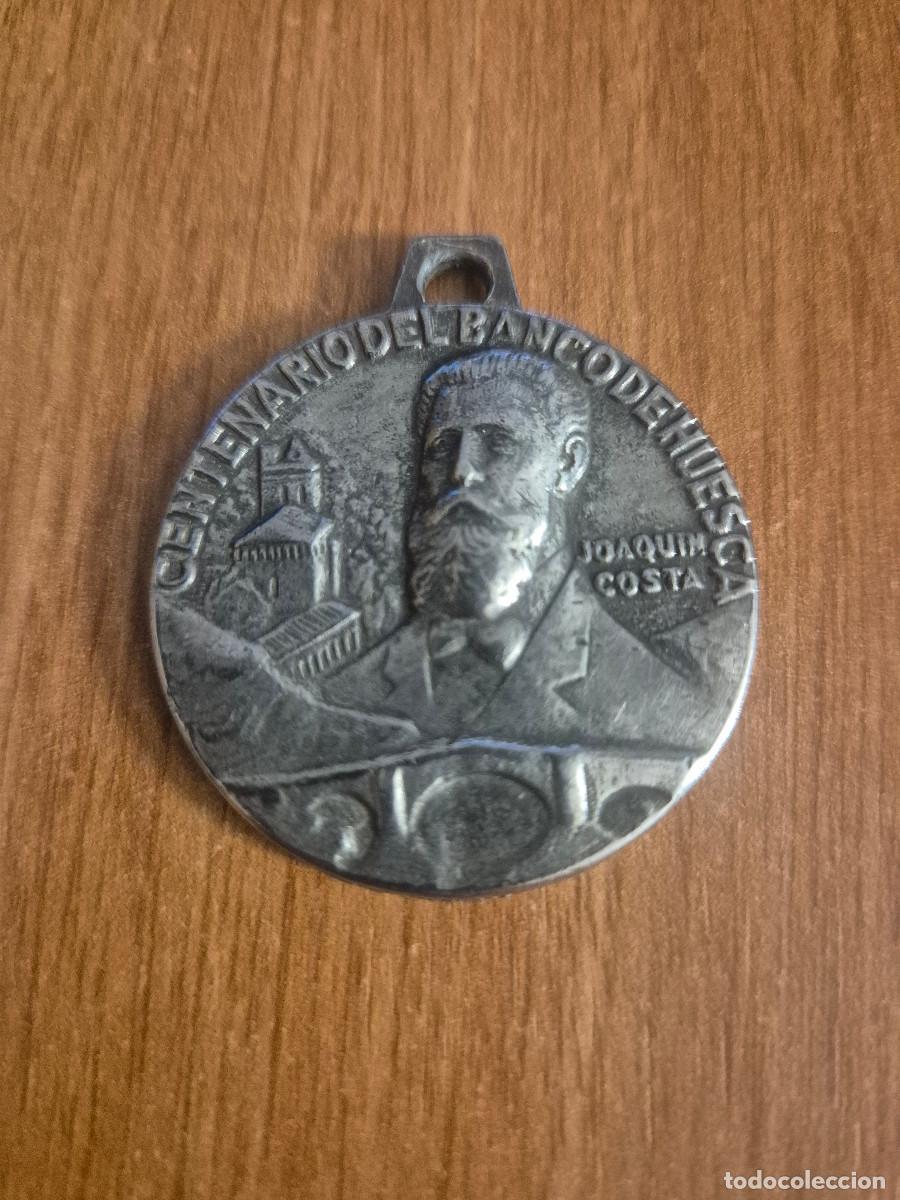 Medallas tem&aacute;ticas: MEDALLA DEL CENTENARIO DEL BANCO DE HUESCA, JOAQUIN COSTA. 1880 - 1980.