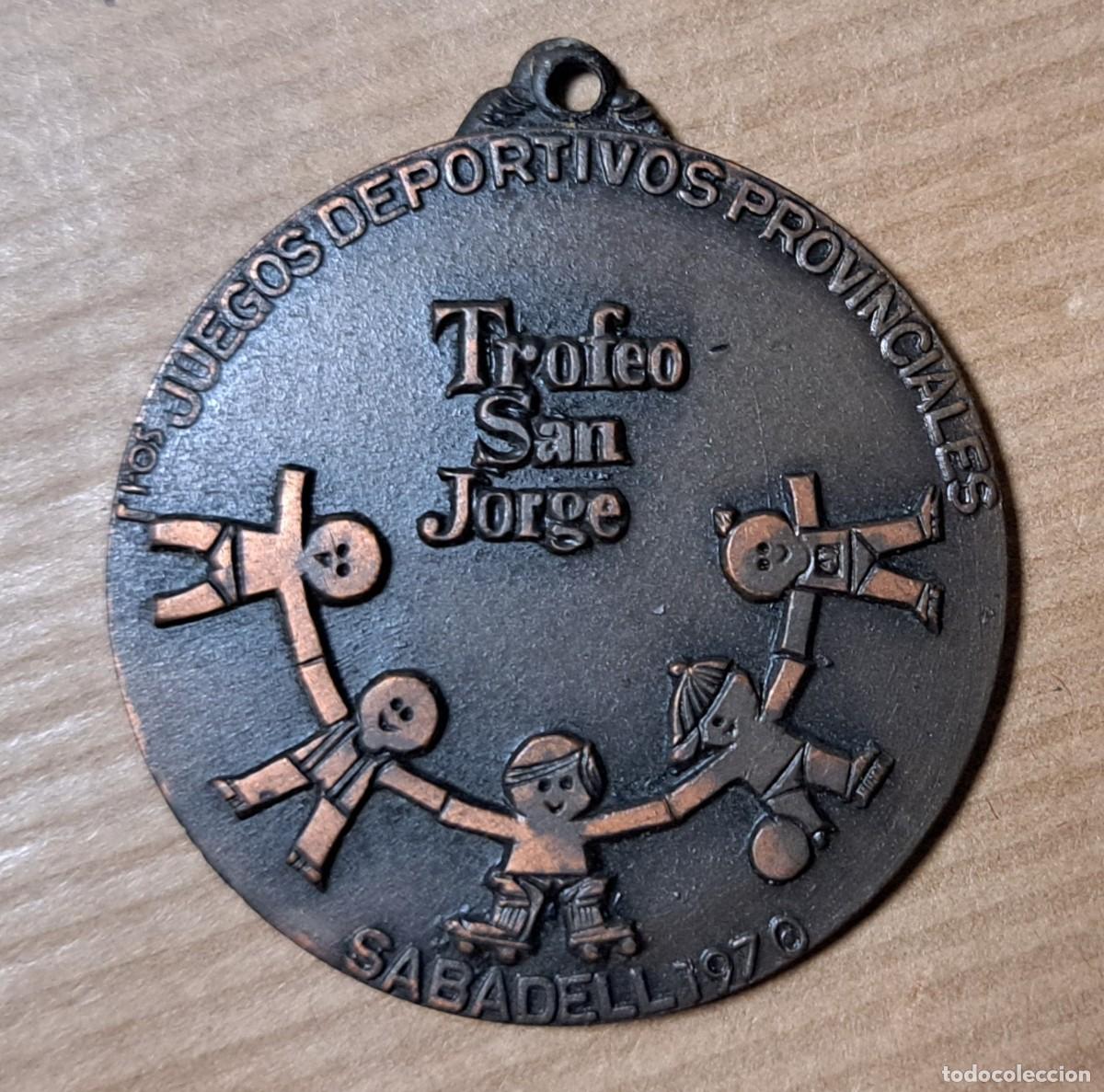 Medallas tem&aacute;ticas: Medalla Trofeo San Jorge, Juegos Deportivos Provinciales Sabadell 1970