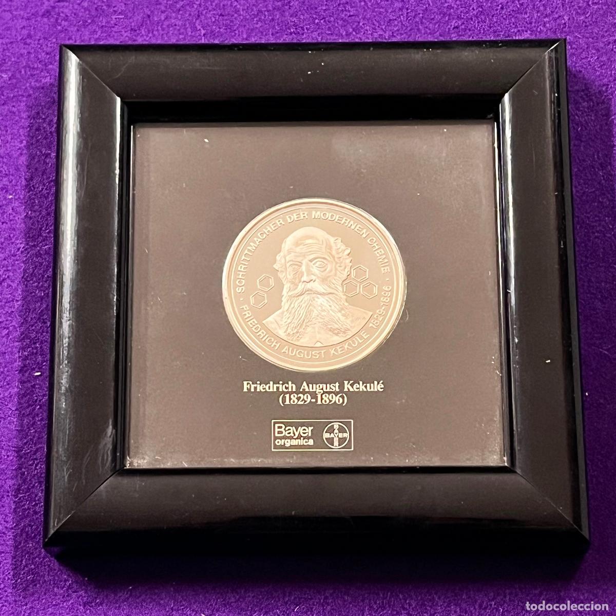 Medallas tem&aacute;ticas: ALEMANIA. MEDALLA. KEKUL&Eacute;. ANIVERSARIO BAYER. 1988. PLATA 0,999. SIN CIRCULAR.