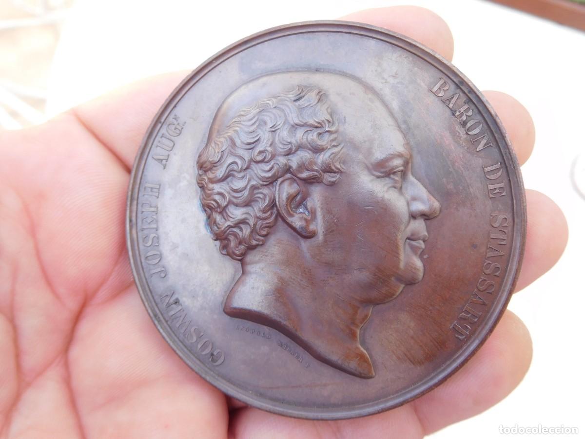 Medallas tem&aacute;ticas: Medalla de bronce Goswin Joseph August. Bar&oacute;n de Stassart 1854