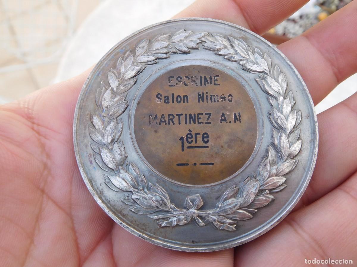 Medallas tem&aacute;ticas: Medalla antigua premio de esgrima - Foto 3
