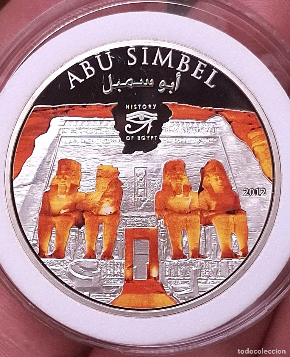 Medallas tem&aacute;ticas: Islas Cook - 1 Dollar - Abu Simbel - History of Egypt