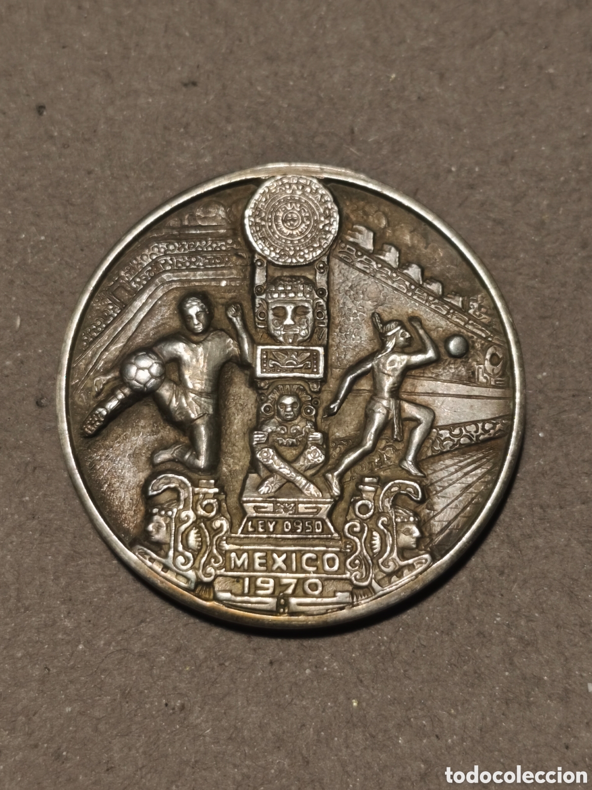 M&eacute;dailles th&eacute;matiques: Medalla Copa Mundial FIFA M&eacute;xico 1970 plata 0.950